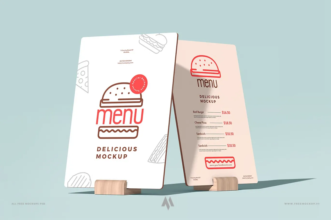 Mockup Menu đẳng cấp