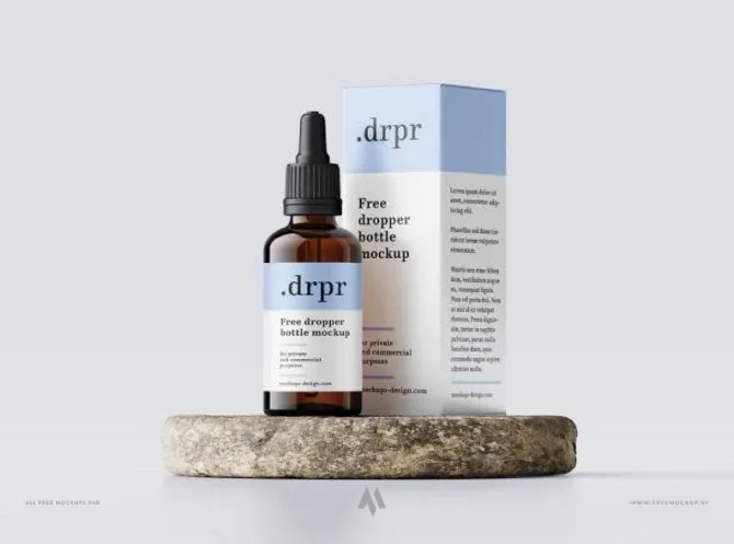 Mockup lọ nhỏ giọt