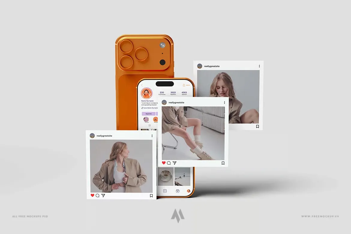 Mockup bài đăng Instagram