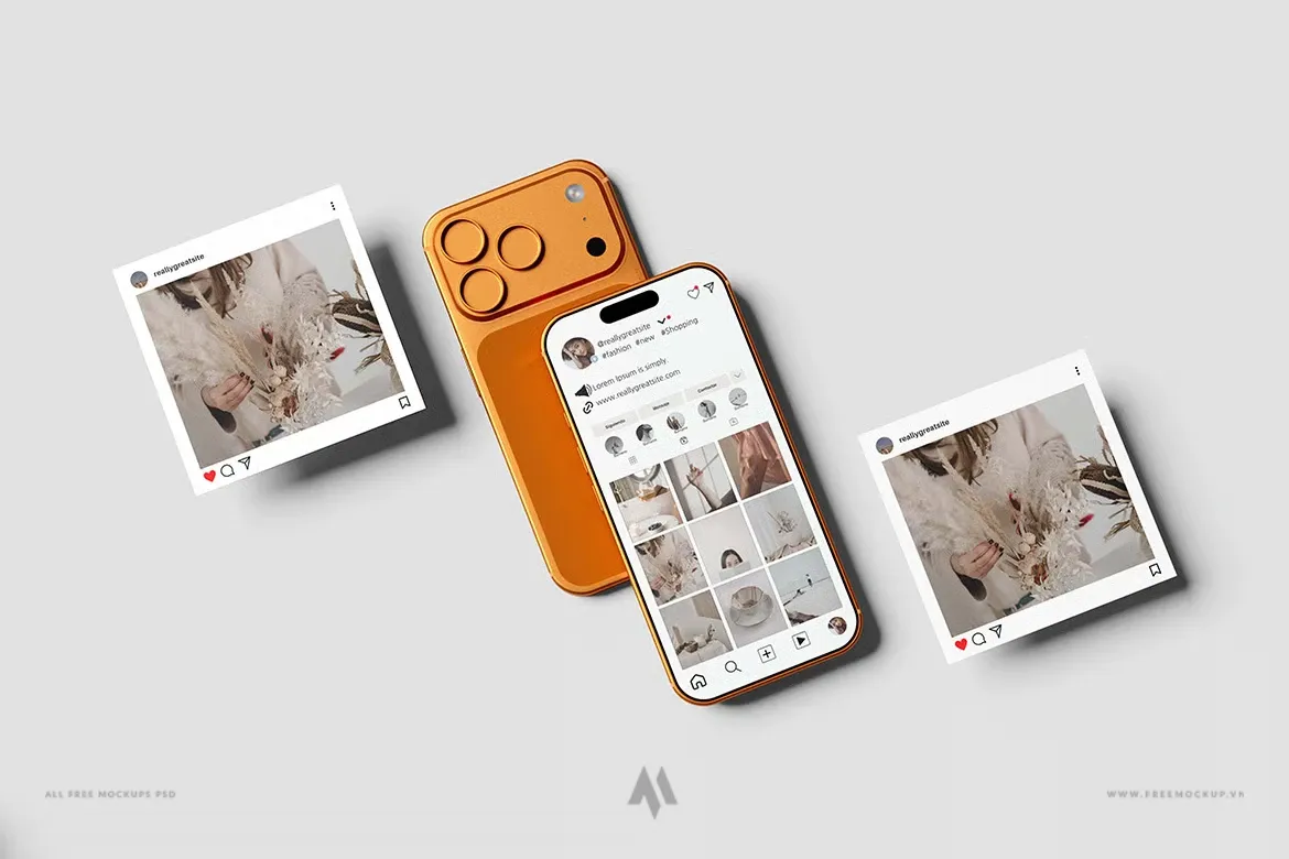 Mockup bài đăng Instagram