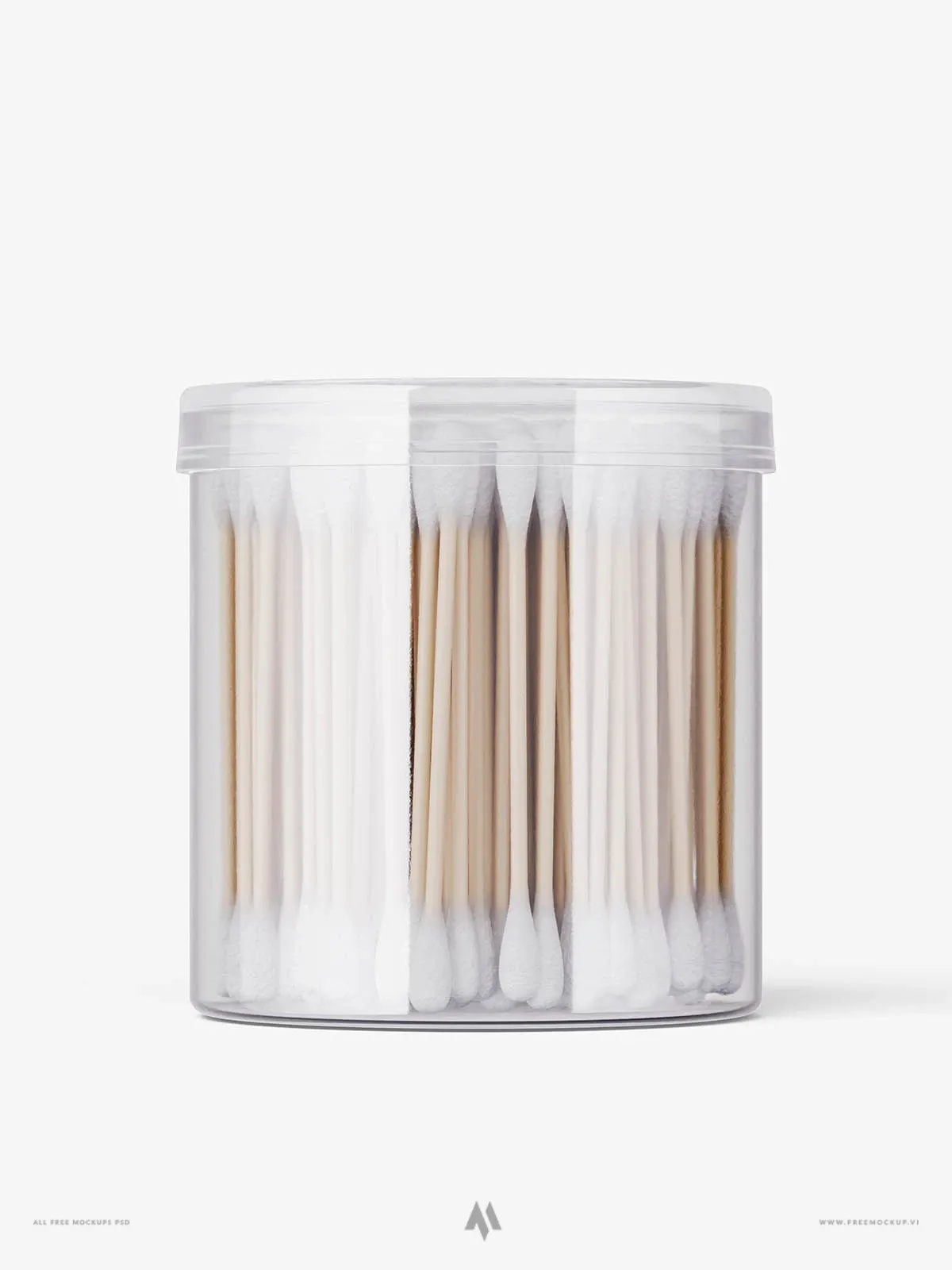 Mockup hộp tăm bông