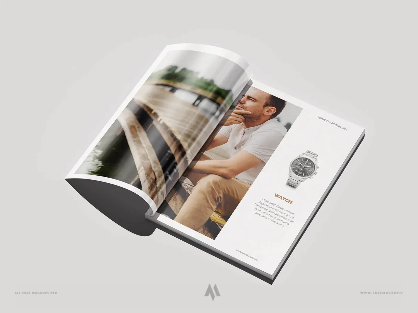 Bộ 8 mockup tạp chí miễn phí