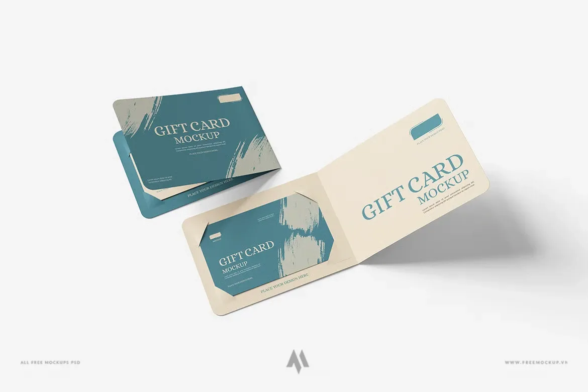 Mockup voucher cao cấp
