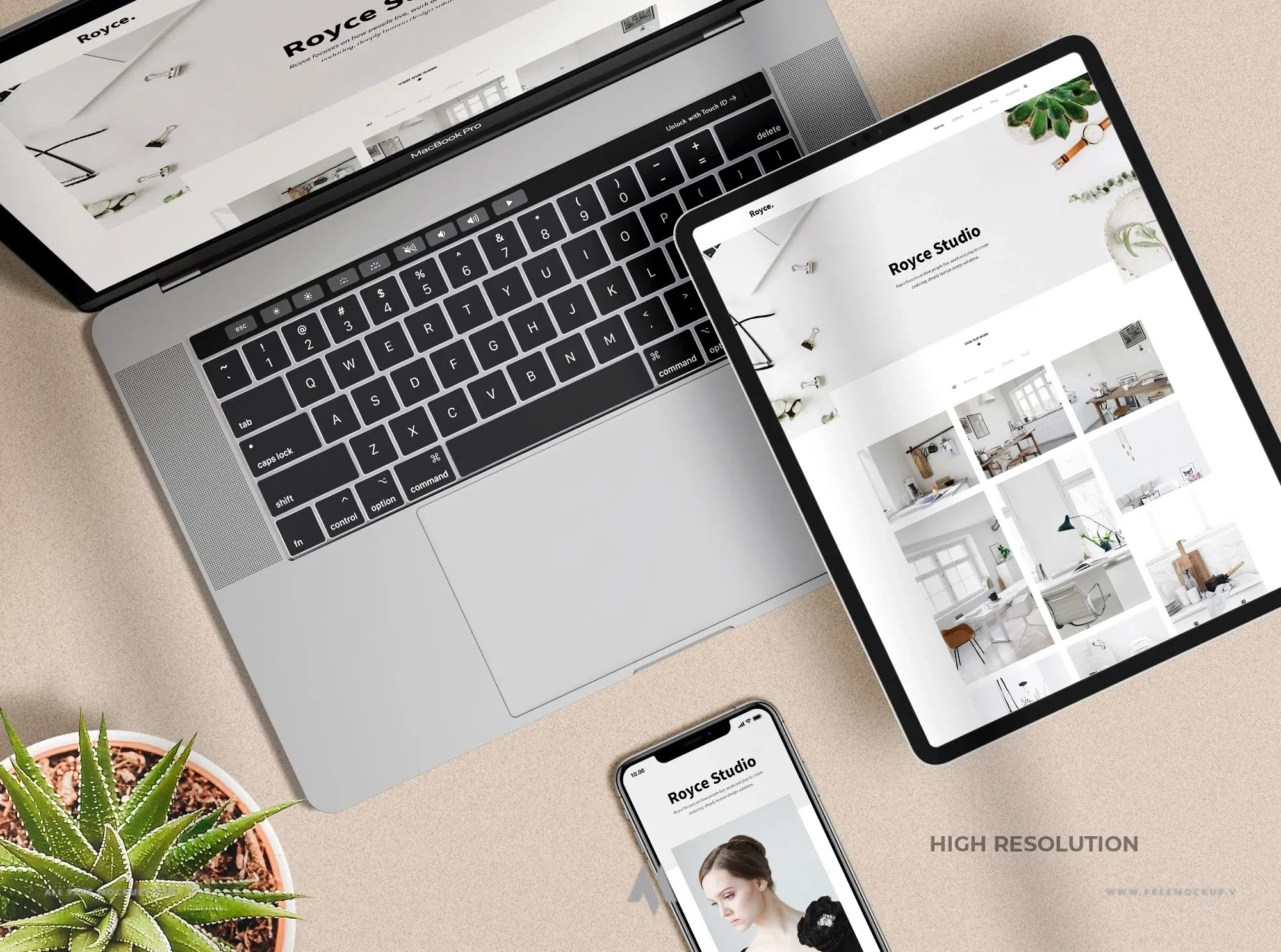 Mockup Psd iPhone, iPad & MacBook – Vol 2