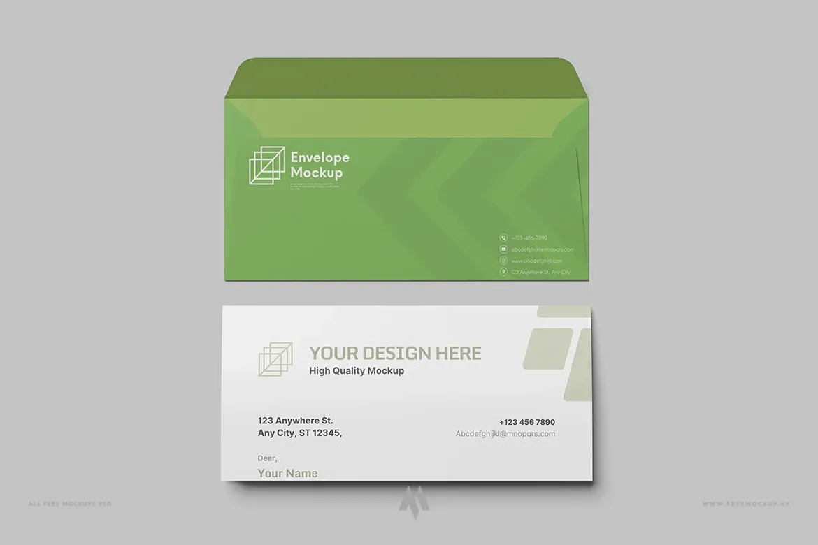 Bộ Mockup phong bì thư và giấy tiêu đề