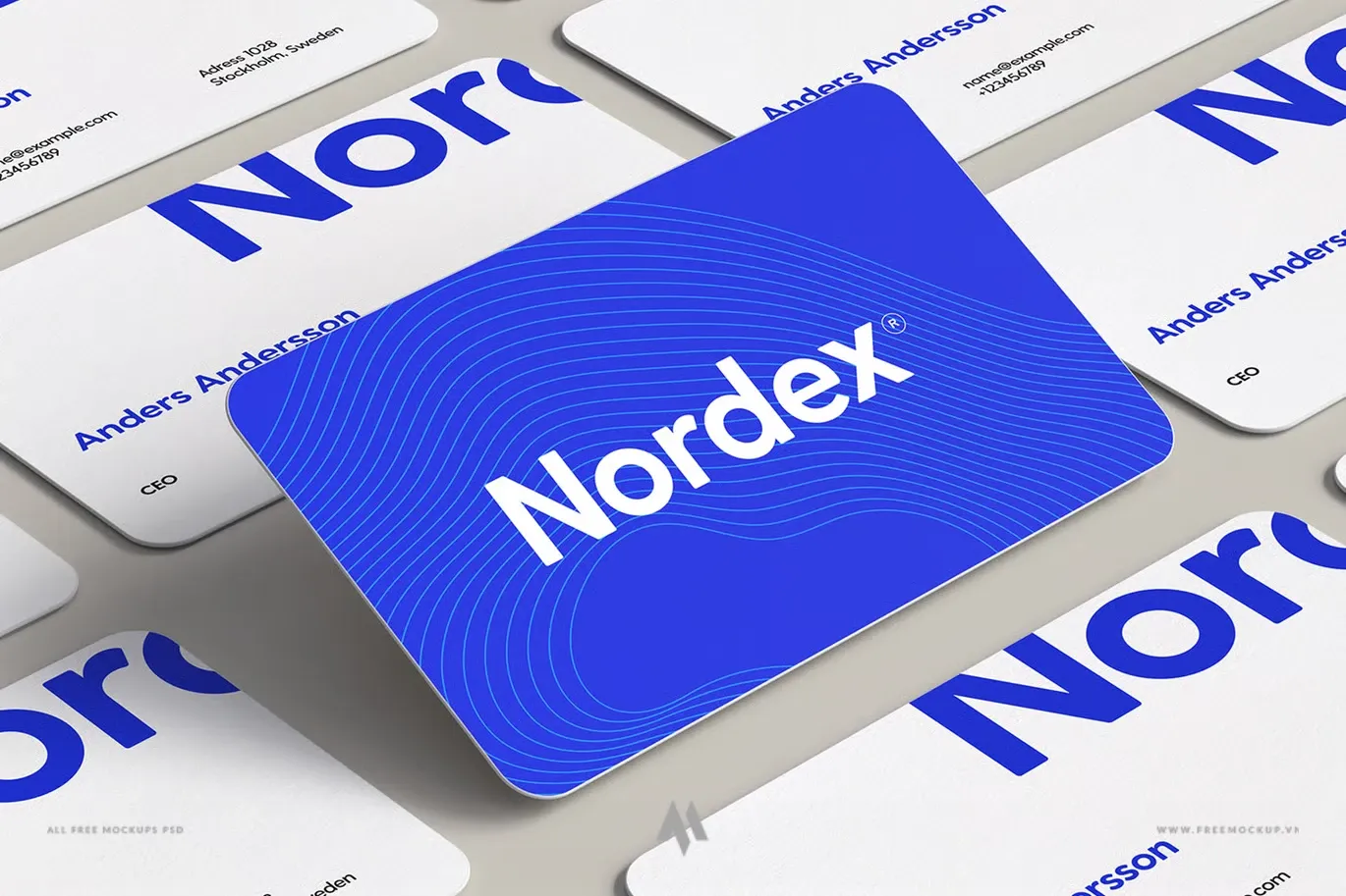 Mockup danh thiếp chuyên nghiệp