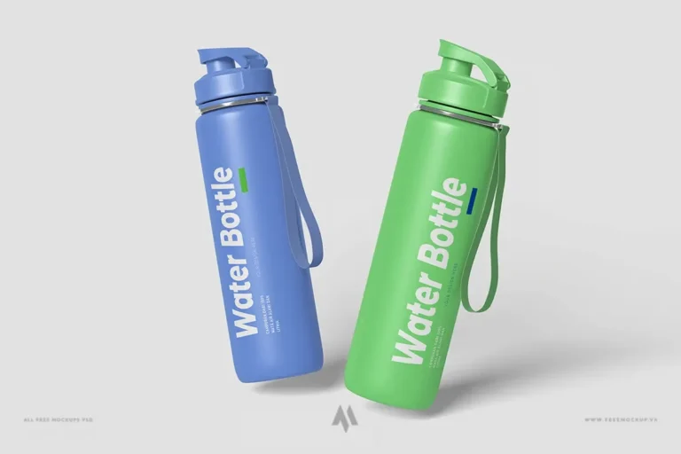 Mockup bình nước cao cấp