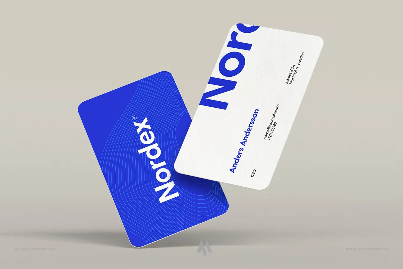 Mockup danh thiếp chuyên nghiệp