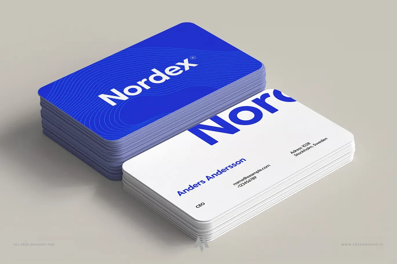 Mockup danh thiếp chuyên nghiệp