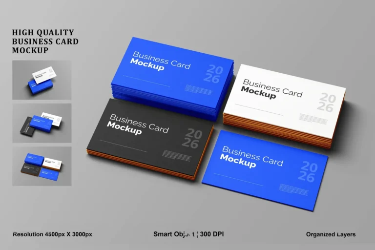 Mockup danh thiếp chuyên nghiệp
