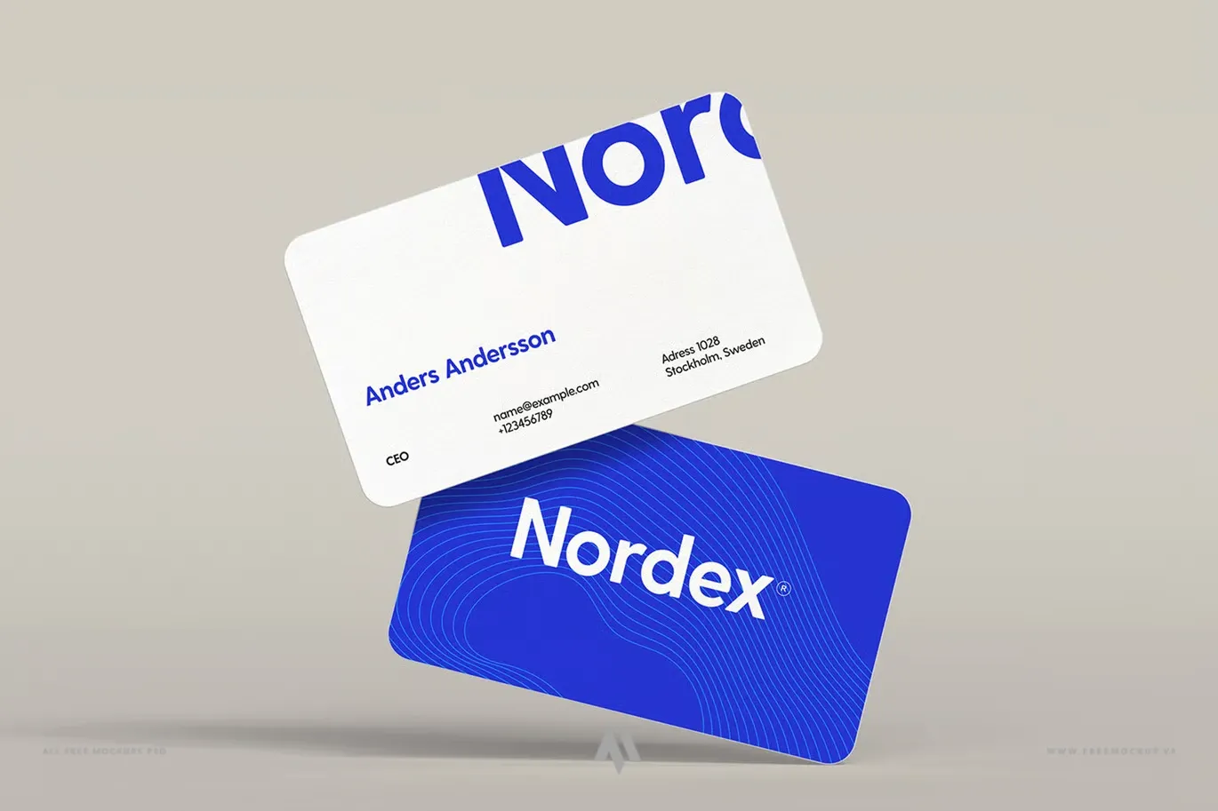 Mockup danh thiếp chuyên nghiệp