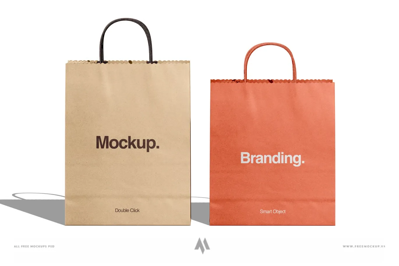 Mockup túi Giấy Kraft miễn phí