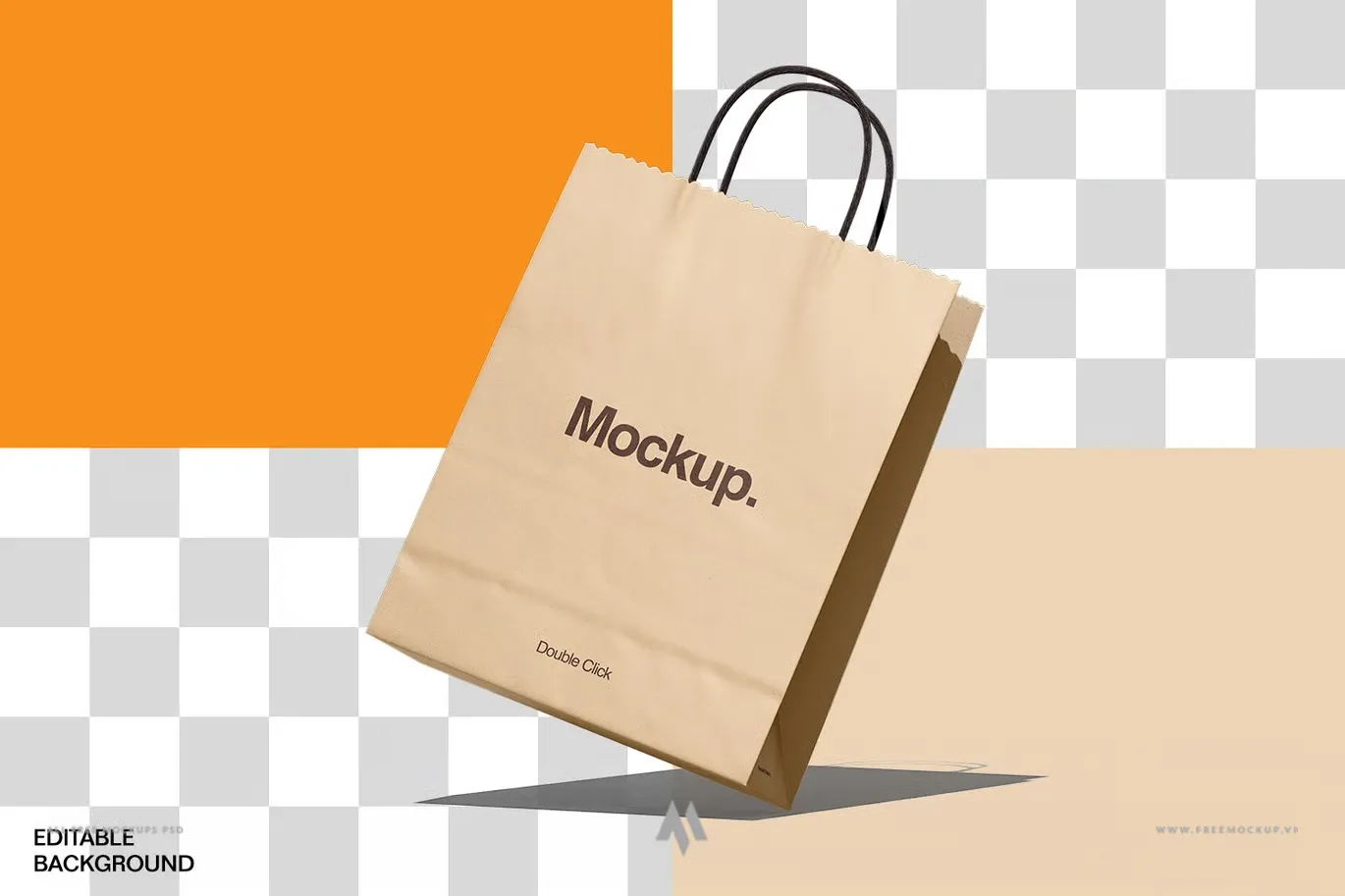 Mockup túi Giấy Kraft miễn phí