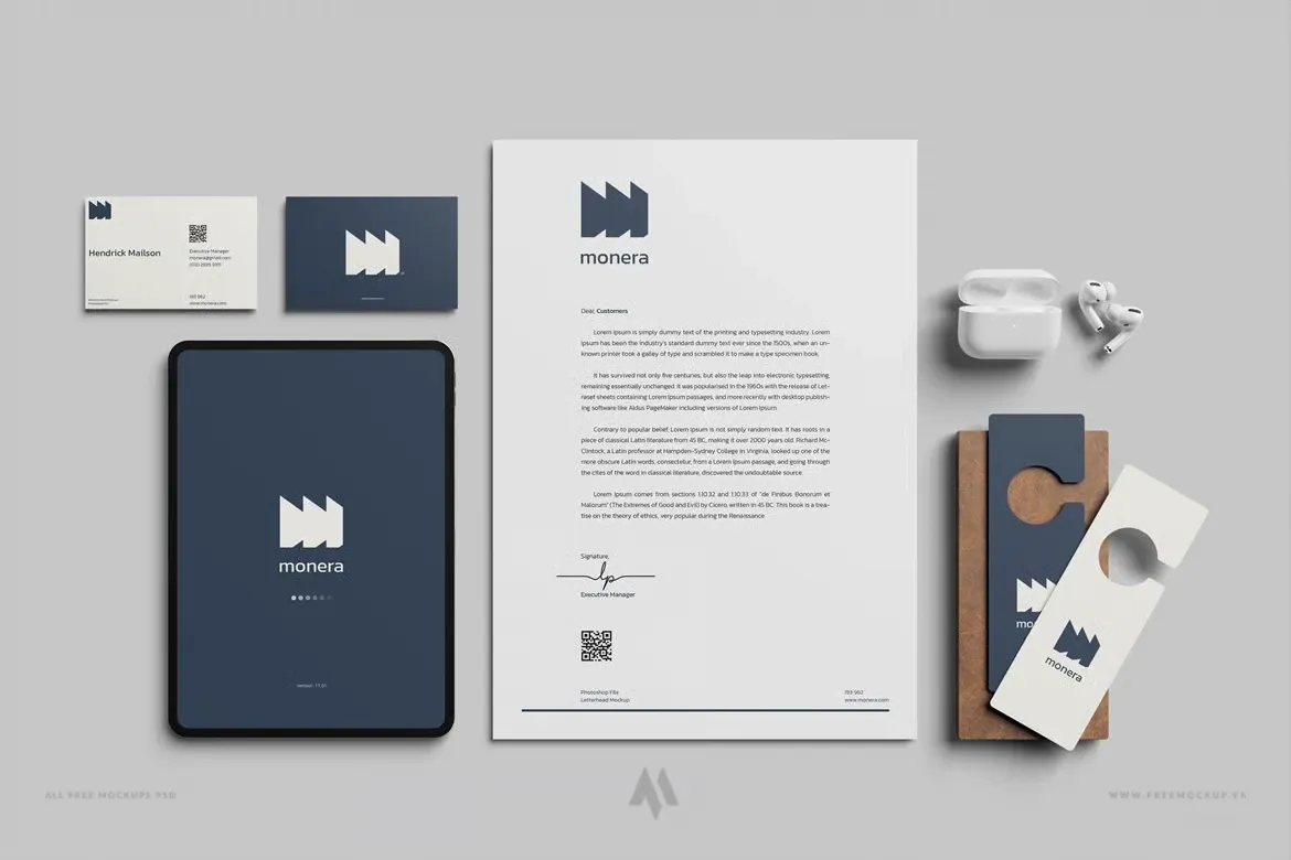 Mockup bộ nhận diện thương hiệu