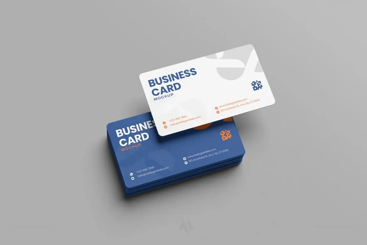 Mockup Danh Thiếp: Nâng Tầm Ấn Tượng Tức Thì!