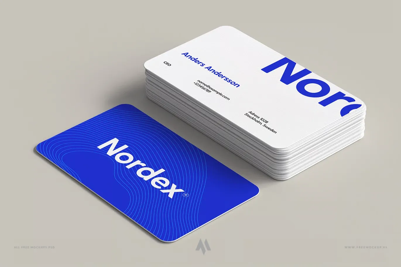 Mockup danh thiếp chuyên nghiệp