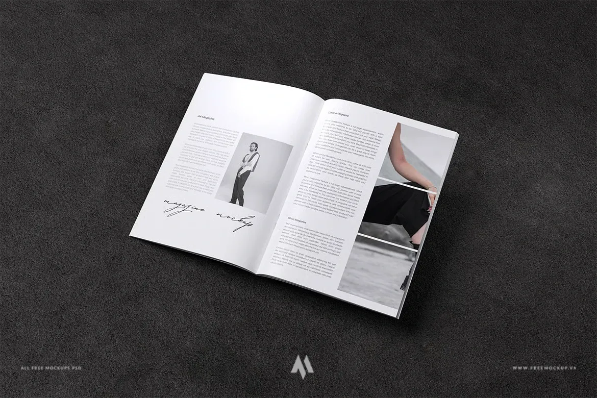 Mockup A4 Magazine miễn phí PSD