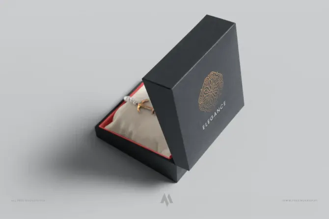 Mockup hộp trang sức