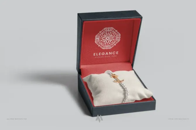 Mockup hộp trang sức