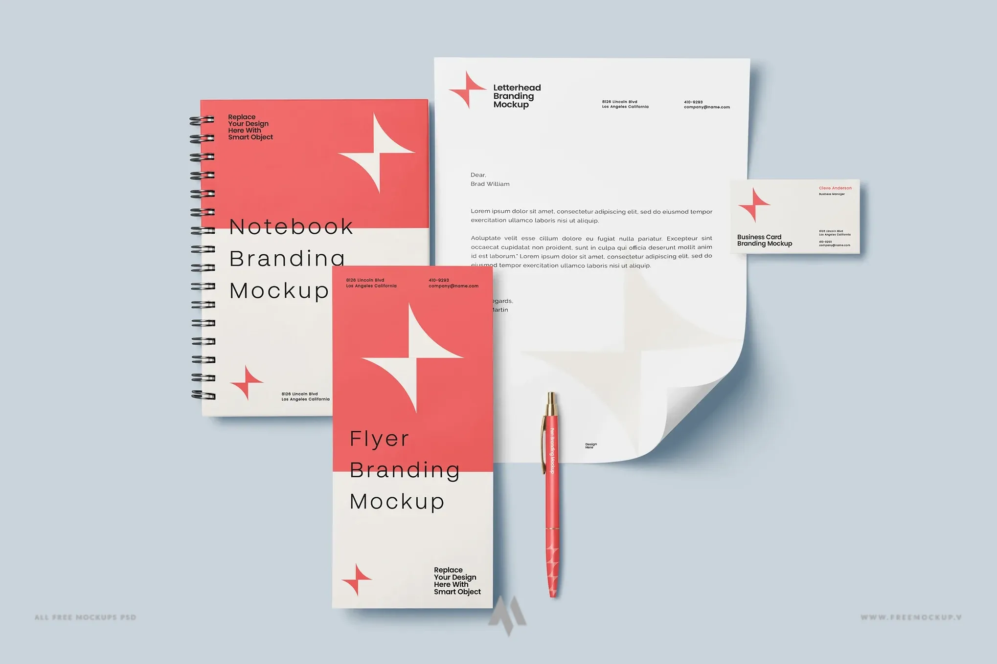 Mockup Văn Phòng Phẩm miễn phí