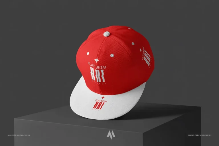 Mockup mũ lưỡi trai miễn phí PSD