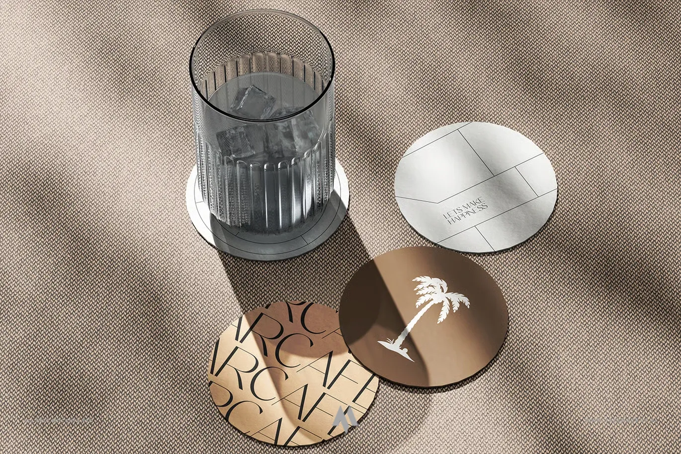 Mockup đế lót ly