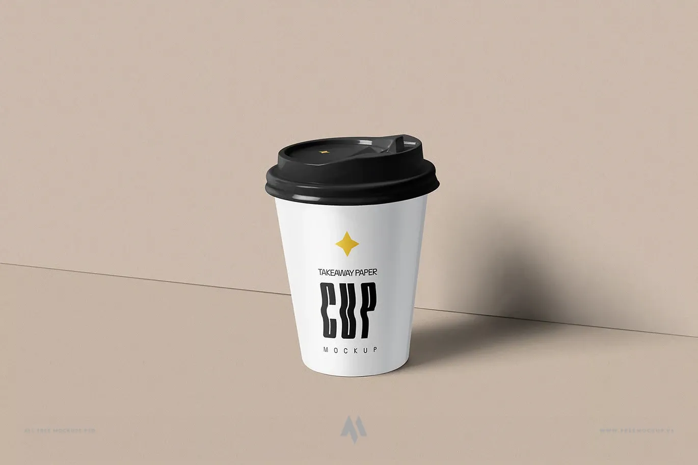 Mockup cốc coffee giấy mang đi