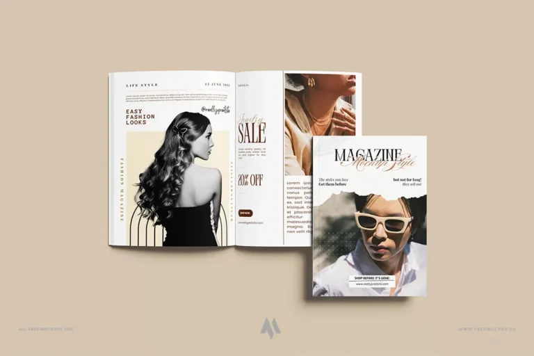 Mockup tạp chí chuyên nghiệp