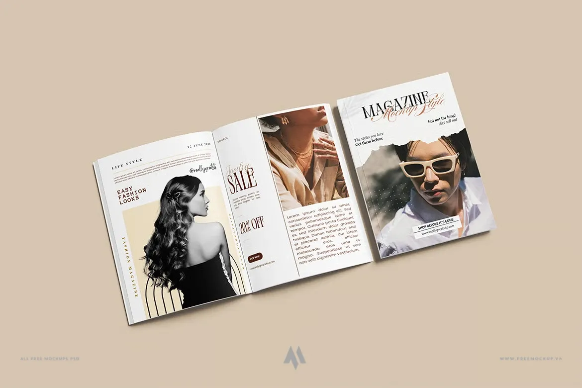 Mockup tạp chí chuyên nghiệp