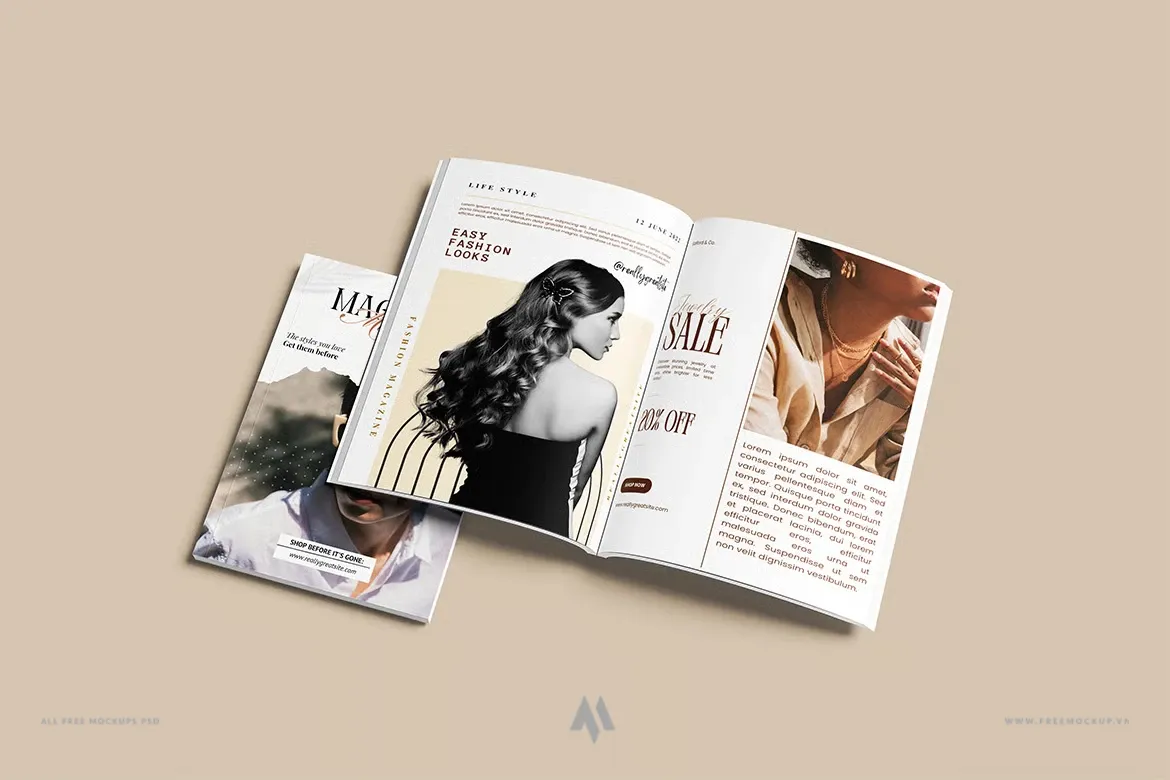 Mockup tạp chí chuyên nghiệp