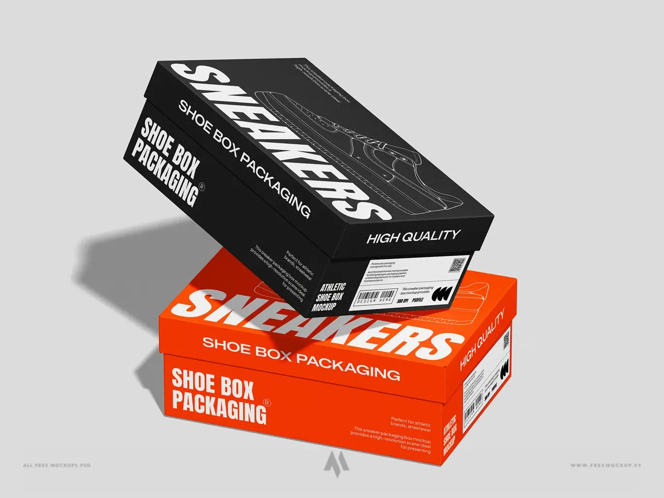 Mockup hộp giầy Sneakers