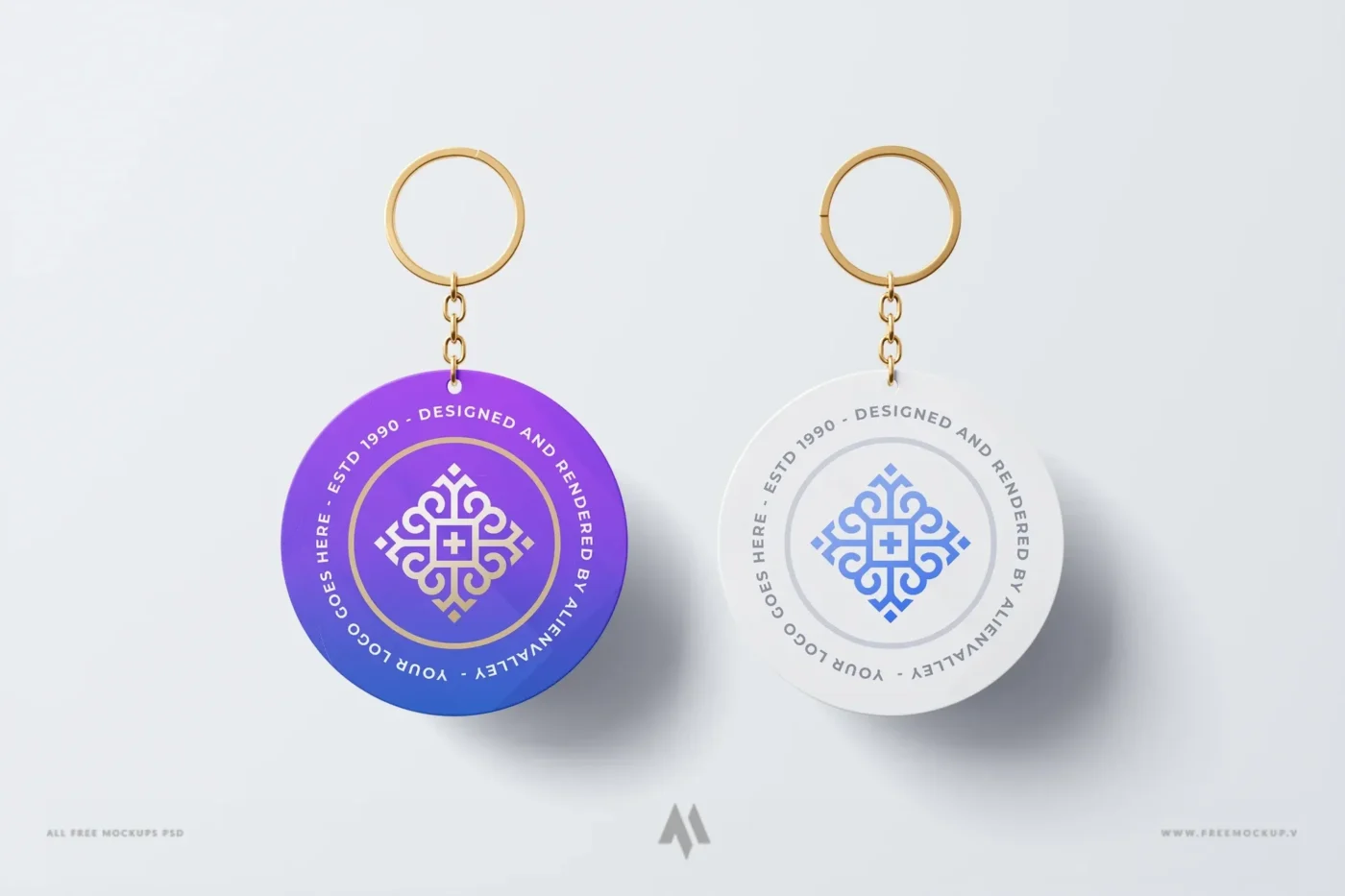 Mockup móc khóa tròn: Nâng tầm thiết kế!