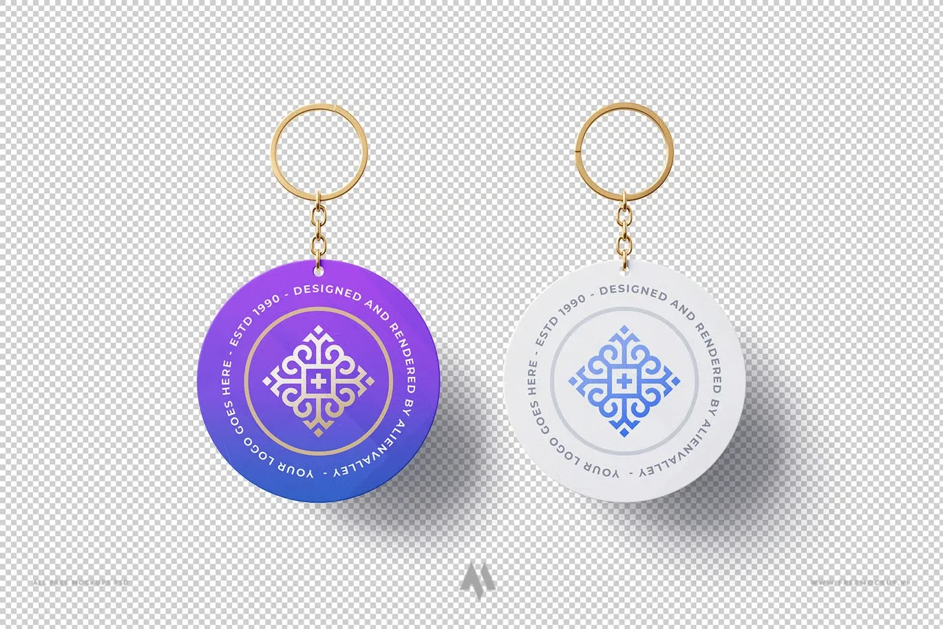 Mockup móc khóa tròn: Nâng tầm thiết kế!