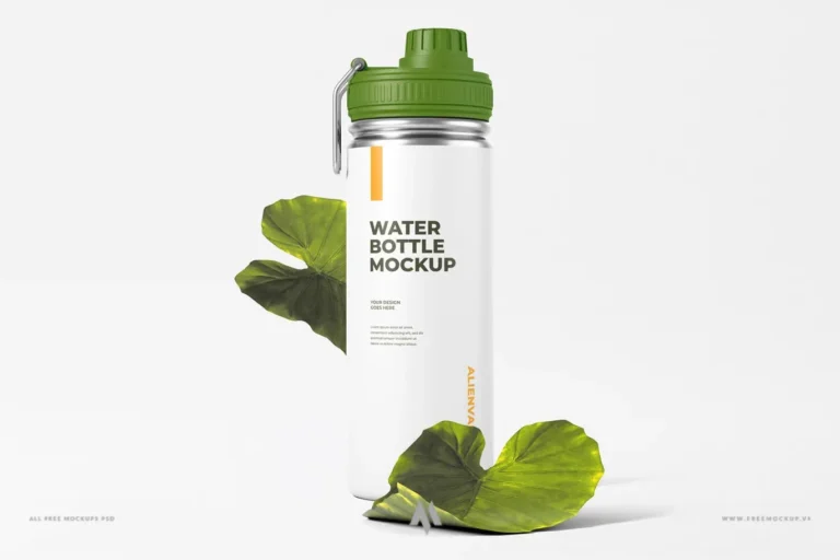 Mockup chai nước giữ nhiệt ấn tượng