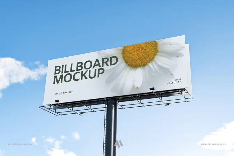 Mockup bảng quảng cáo ấn tượng mọi ánh nhìn