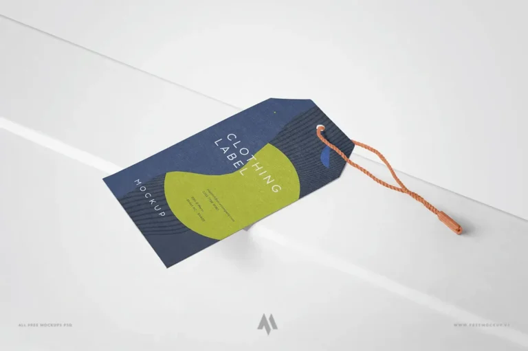 Mockup tag quần áo miễn phí