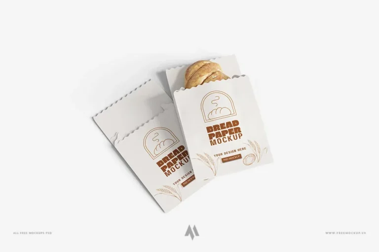 Mockup túi đựng bánh mì