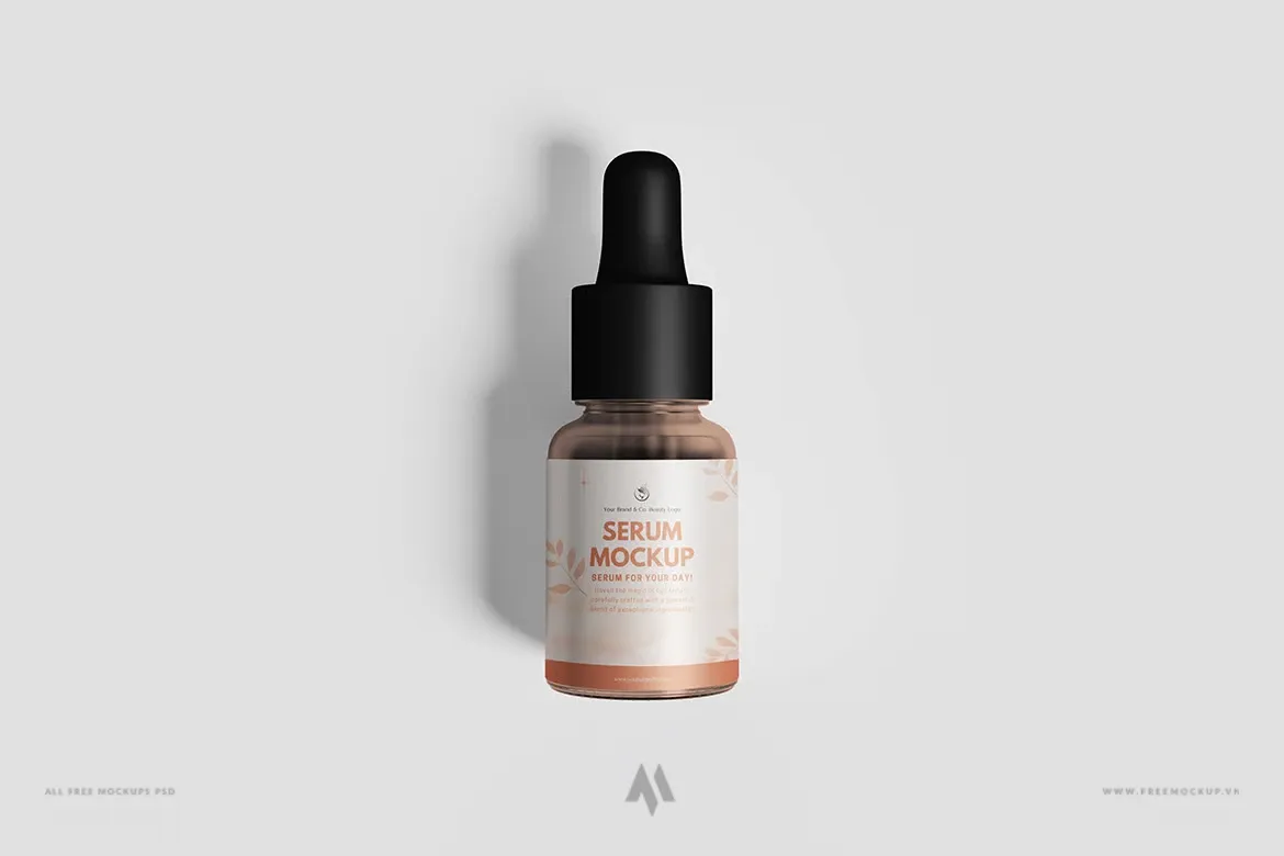 Mockup lọ serum miễn phí PSD
