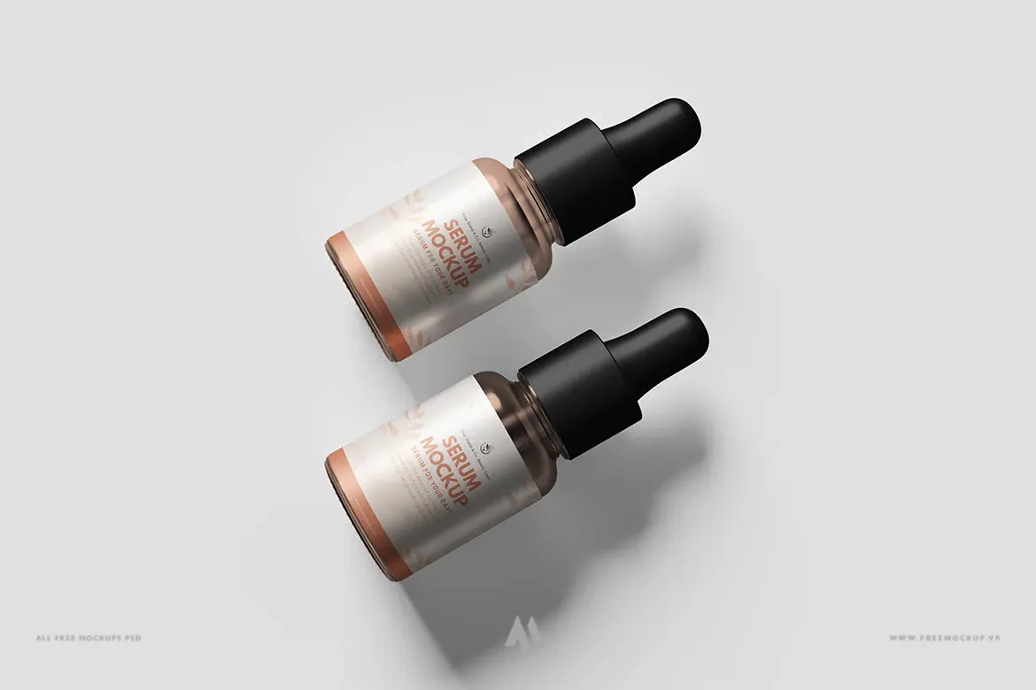 Mockup lọ serum miễn phí PSD