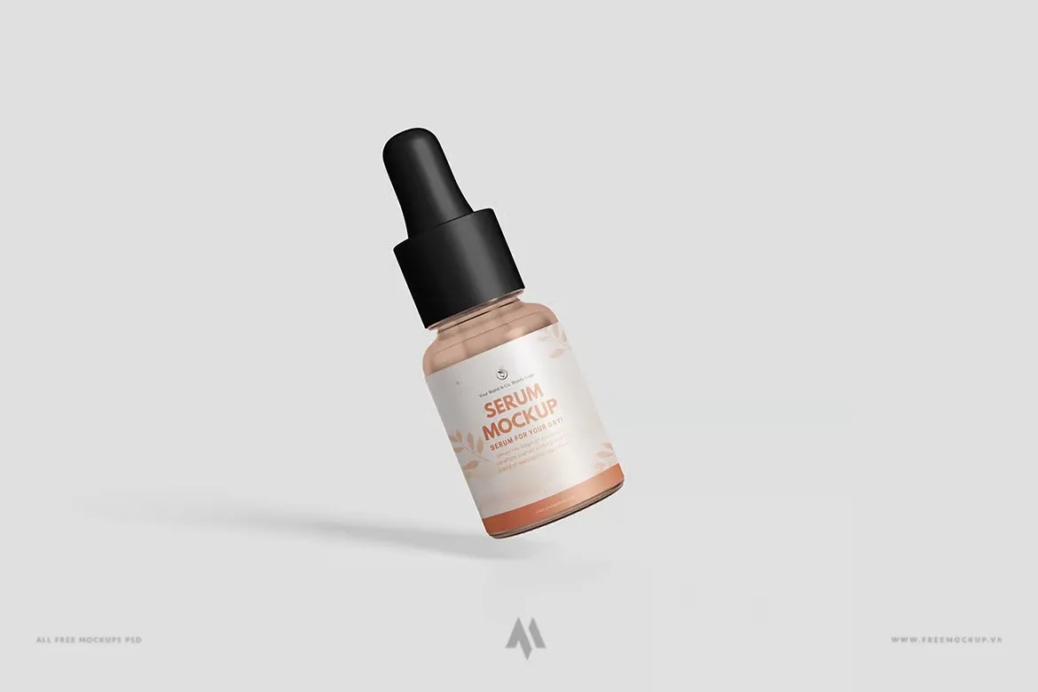 Mockup lọ serum miễn phí PSD