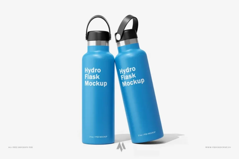 Mockup bình nước giữ nhiệt PSD