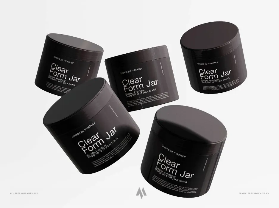 Mockup lọ nhựa miễn phí