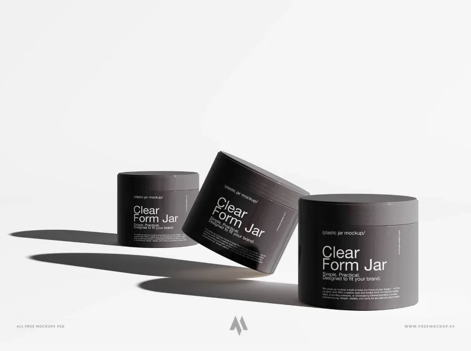 Mockup lọ nhựa miễn phí