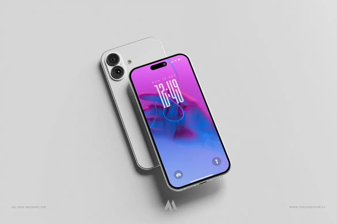 Mockup iPhone 16 miễn phí PSD