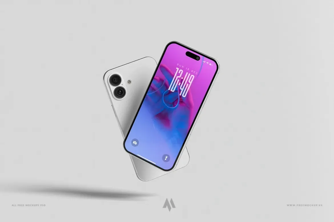 Mockup iPhone 16 miễn phí PSD