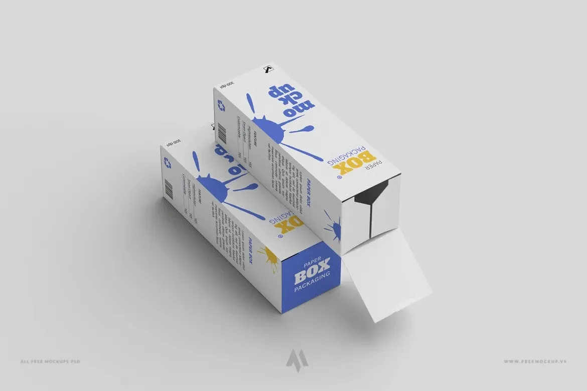 Bộ mockup bao bì ộp Giấy