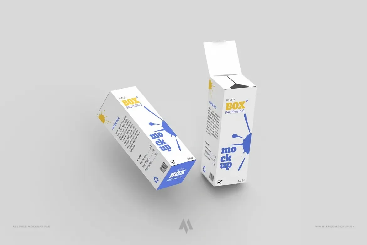 Bộ mockup bao bì ộp Giấy