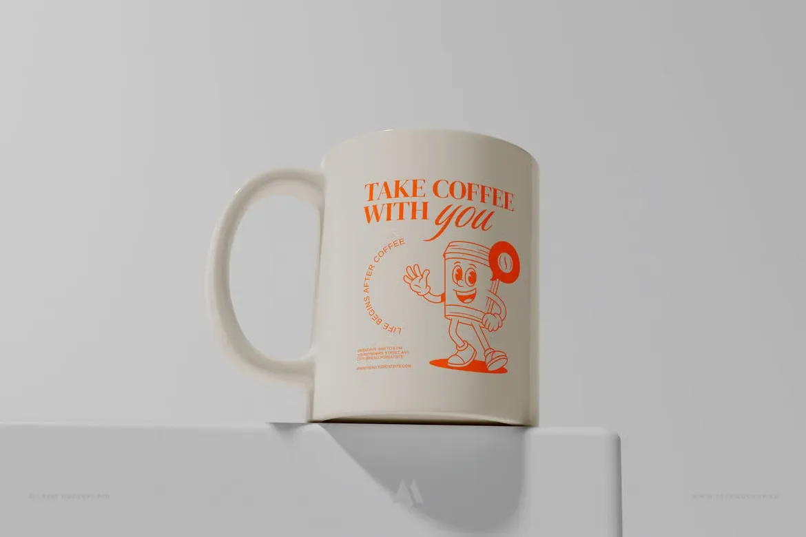 Mockup cốc sứ miễn phí PSD