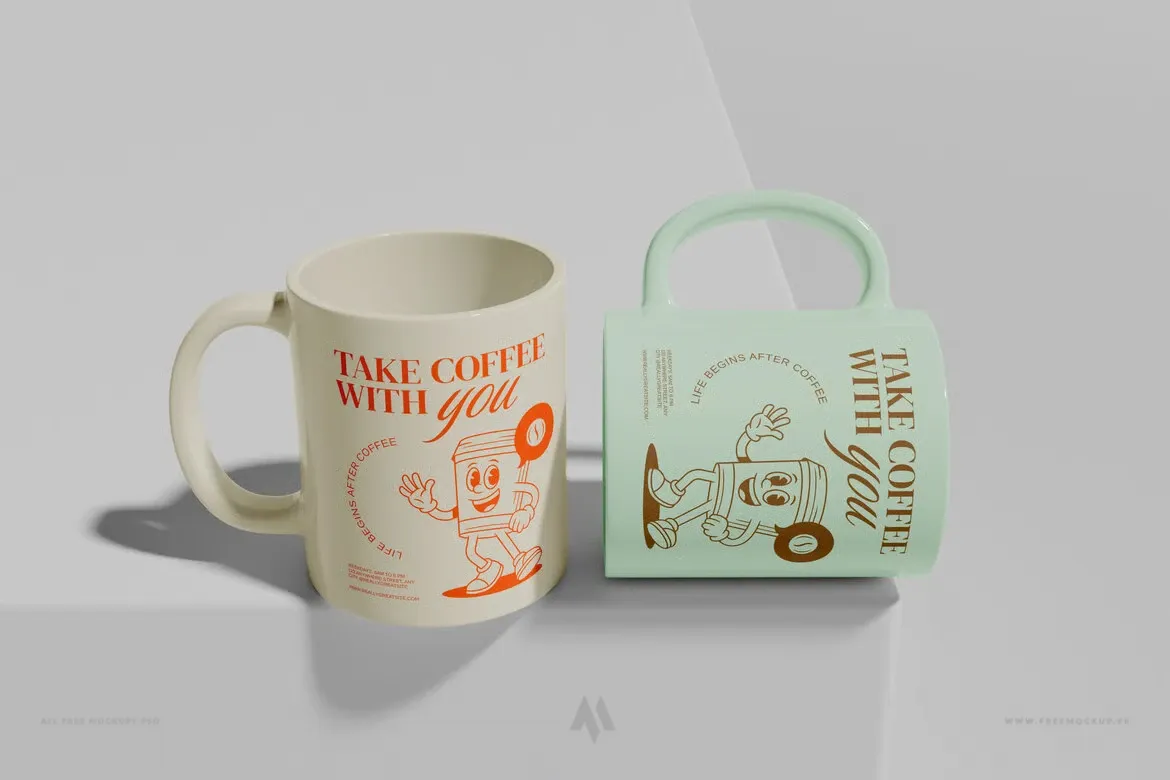 Mockup cốc sứ miễn phí PSD