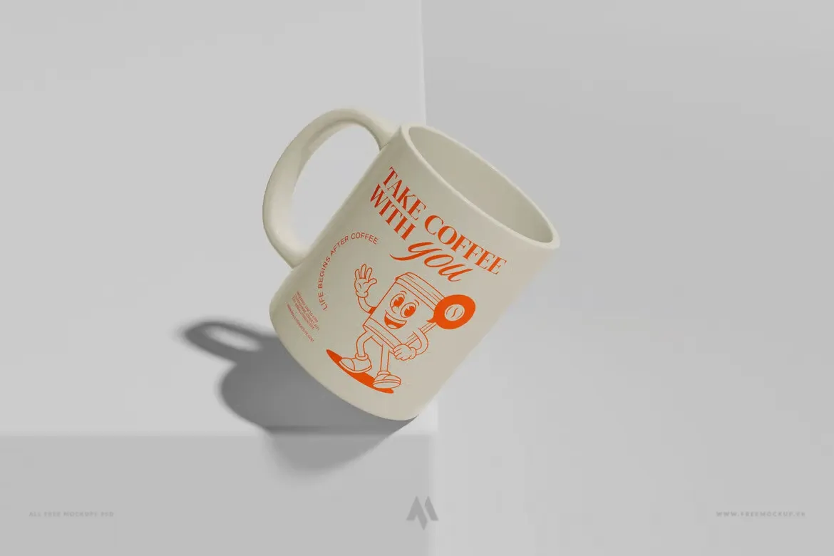 Mockup cốc sứ miễn phí PSD